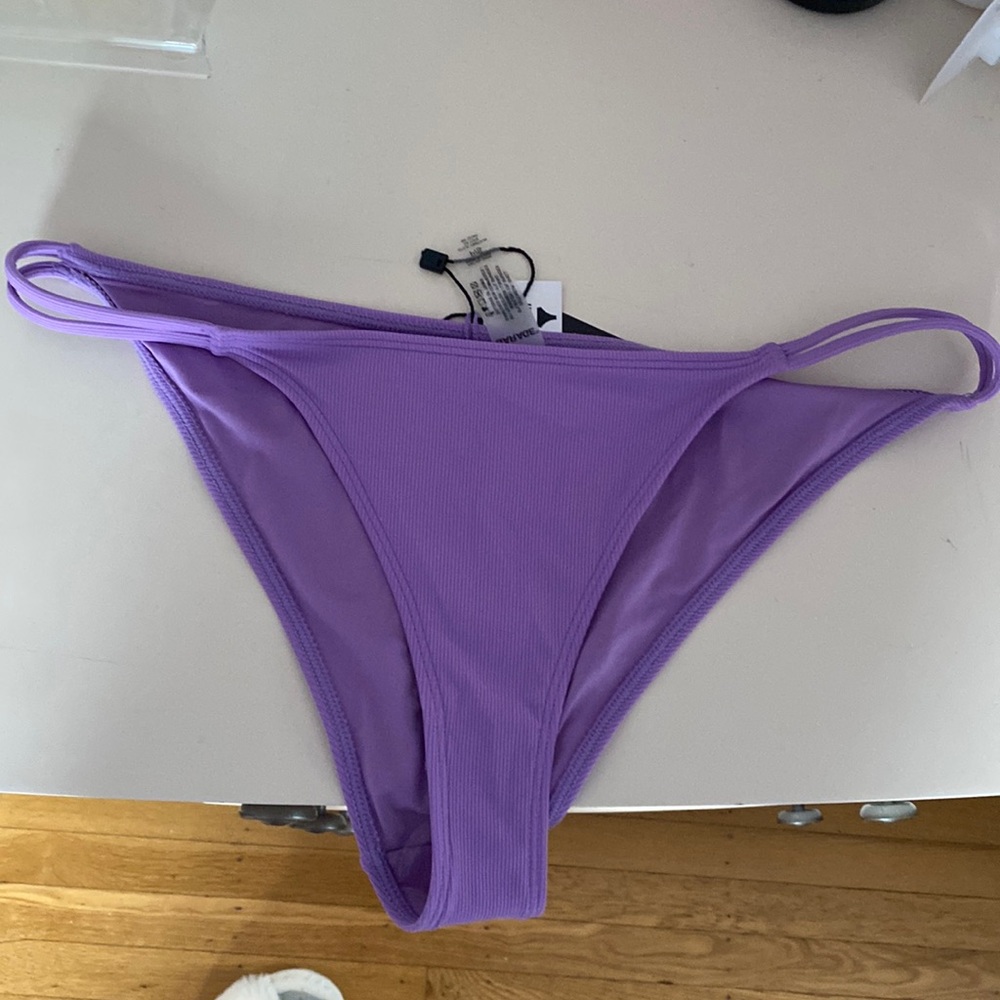 purple cheeky bikini bottoms